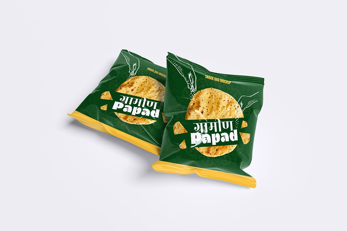 零食自立袋封口包装展示样机 Snack Sealed Bag Mockup插图1 零食自立袋封口包装展示样机 Snack Sealed Bag Mockup