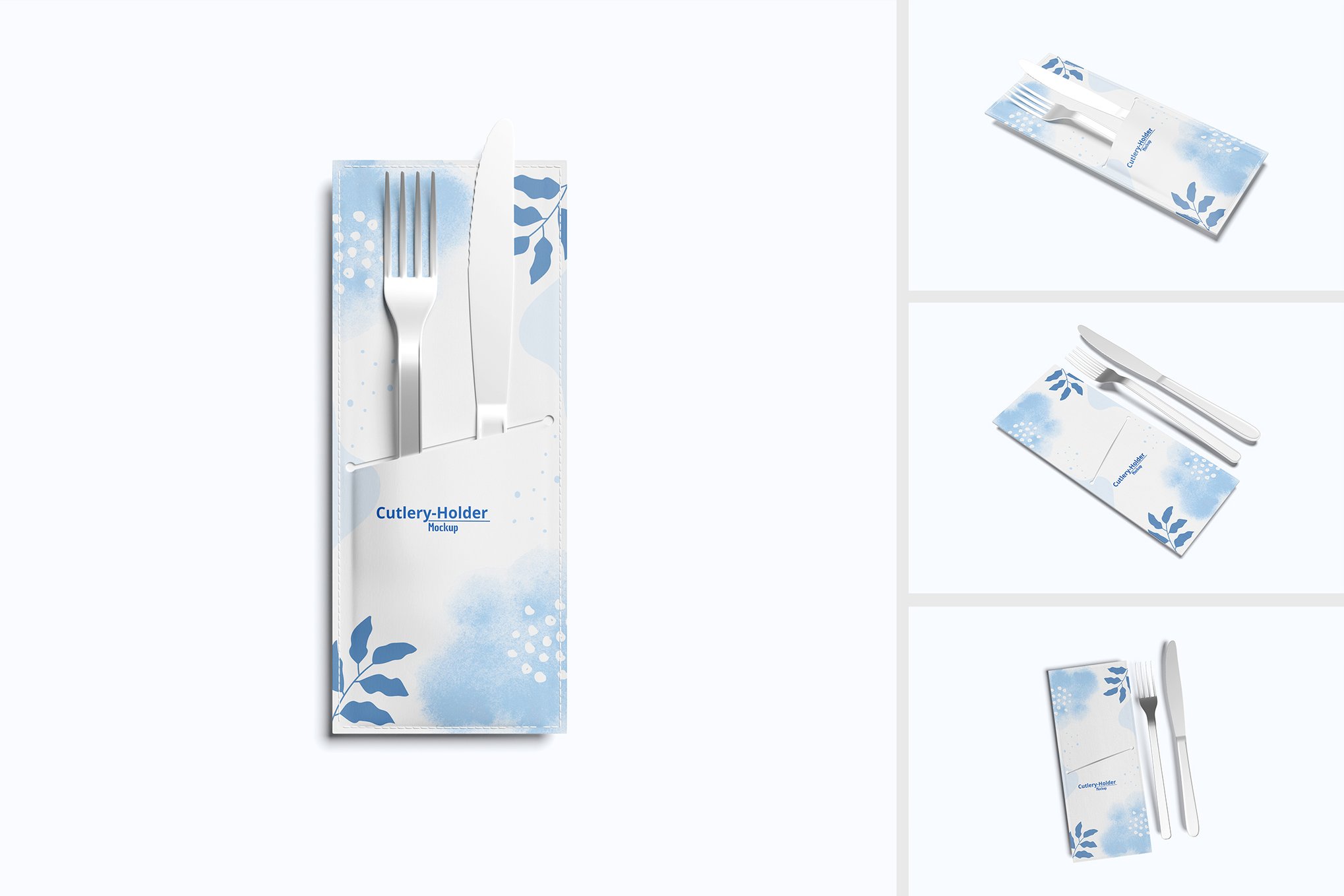 厨房餐具收纳架设计展示样机 Cutlery Holder Set Mockup插图 厨房餐具收纳架设计展示样机 Cutlery Holder Set Mockup