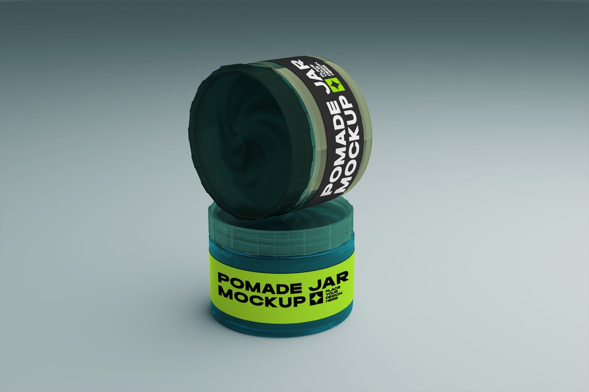 发膏乳霜罐装包装设计样机 Pomade Jar Mockup插图3 发膏乳霜罐装包装设计样机 Pomade Jar Mockup