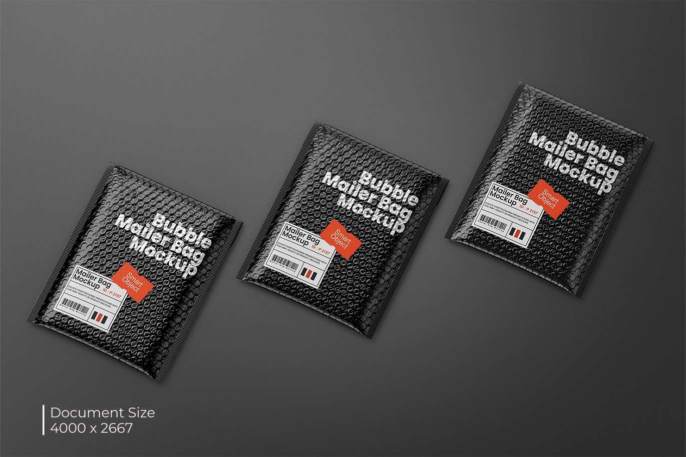 气泡膜快递信封邮寄袋展示样机 Bubble Mailer Bag Mockup插图8 气泡膜快递信封邮寄袋展示样机 Bubble Mailer Bag Mockup