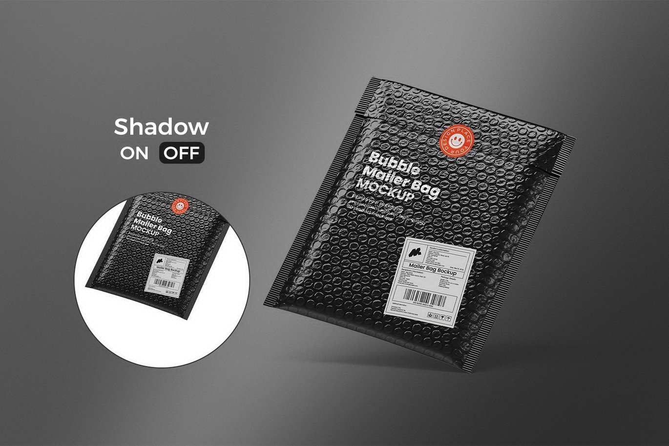 气泡膜快递信封邮寄袋展示样机 Bubble Mailer Bag Mockup插图9 气泡膜快递信封邮寄袋展示样机 Bubble Mailer Bag Mockup