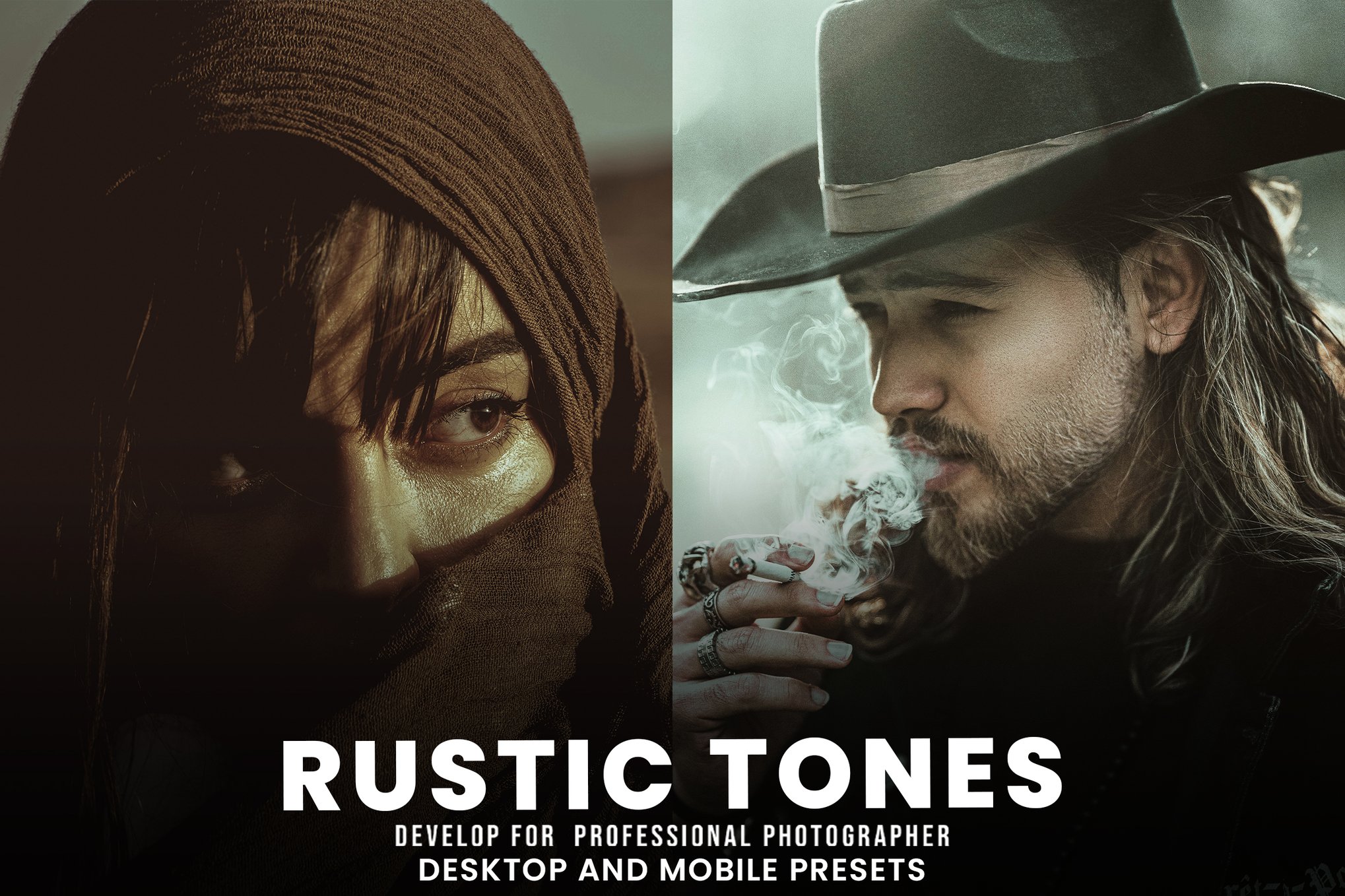 乡村色调桌面版和移动版LR预设 Rustic Tones Desktop and Mobile Presets插图 乡村色调桌面版和移动版LR预设 Rustic Tones Desktop and Mobile Presets