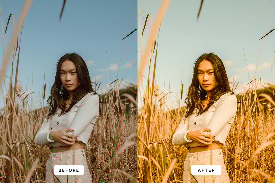 金色波西米亚风格LR预设 Golden Boho Lightroom Presets插图2 金色波西米亚风格LR预设 Golden Boho Lightroom Presets