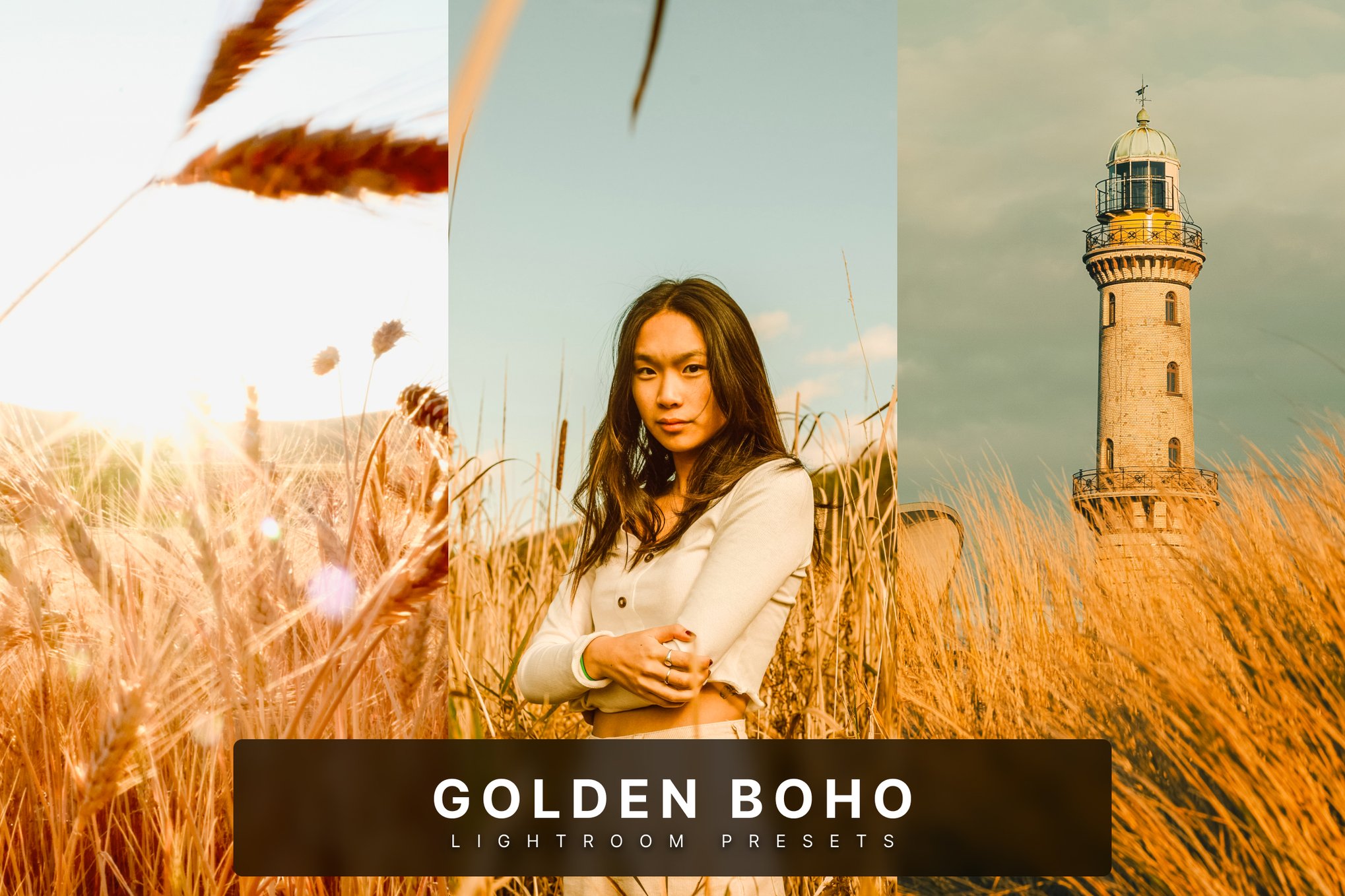 金色波西米亚风格LR预设 Golden Boho Lightroom Presets插图 金色波西米亚风格LR预设 Golden Boho Lightroom Presets