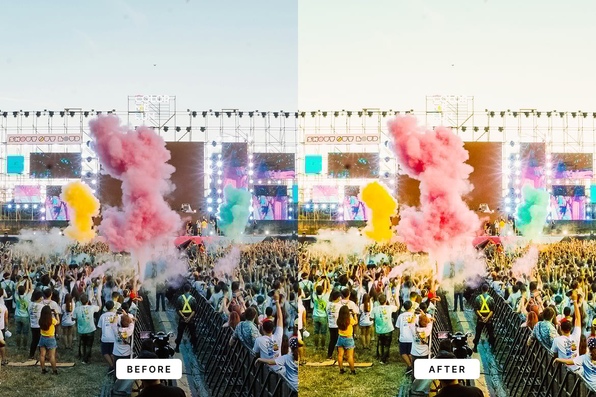 音乐节氛围Lightroom预设 Music Festival Lightroom Presets插图3 音乐节氛围Lightroom预设 Music Festival Lightroom Presets