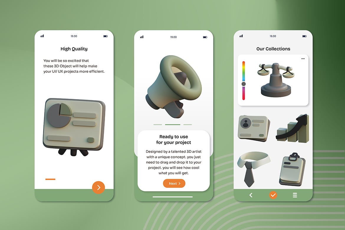 创业启动3D物体模型素材 Business Startup 3D Objects