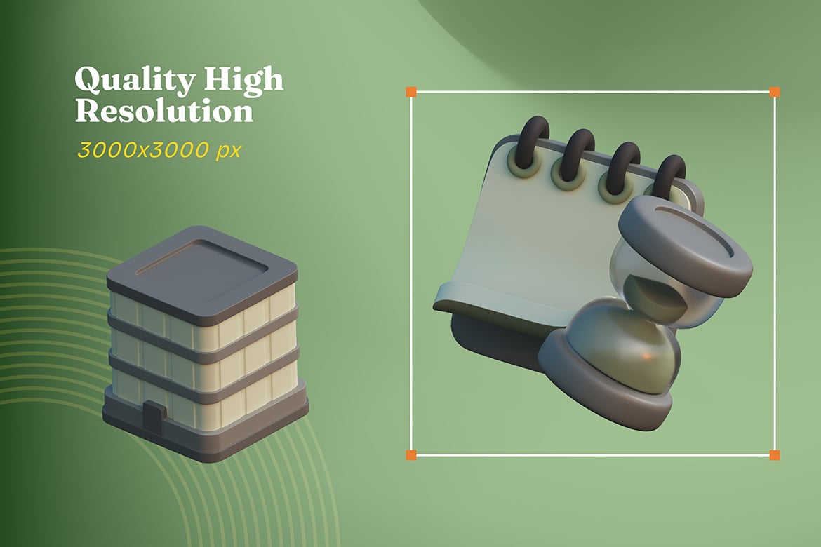 创业启动3D物体模型素材 Business Startup 3D Objects