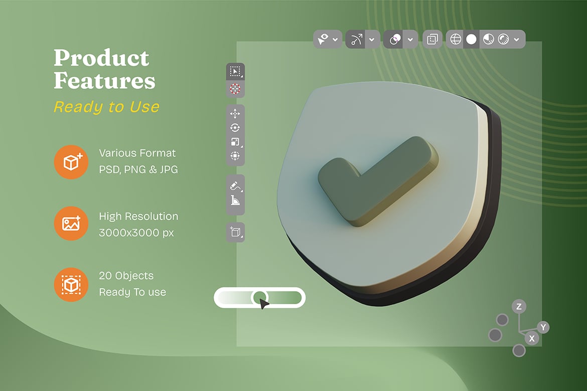 创业启动3D物体模型素材 Business Startup 3D Objects