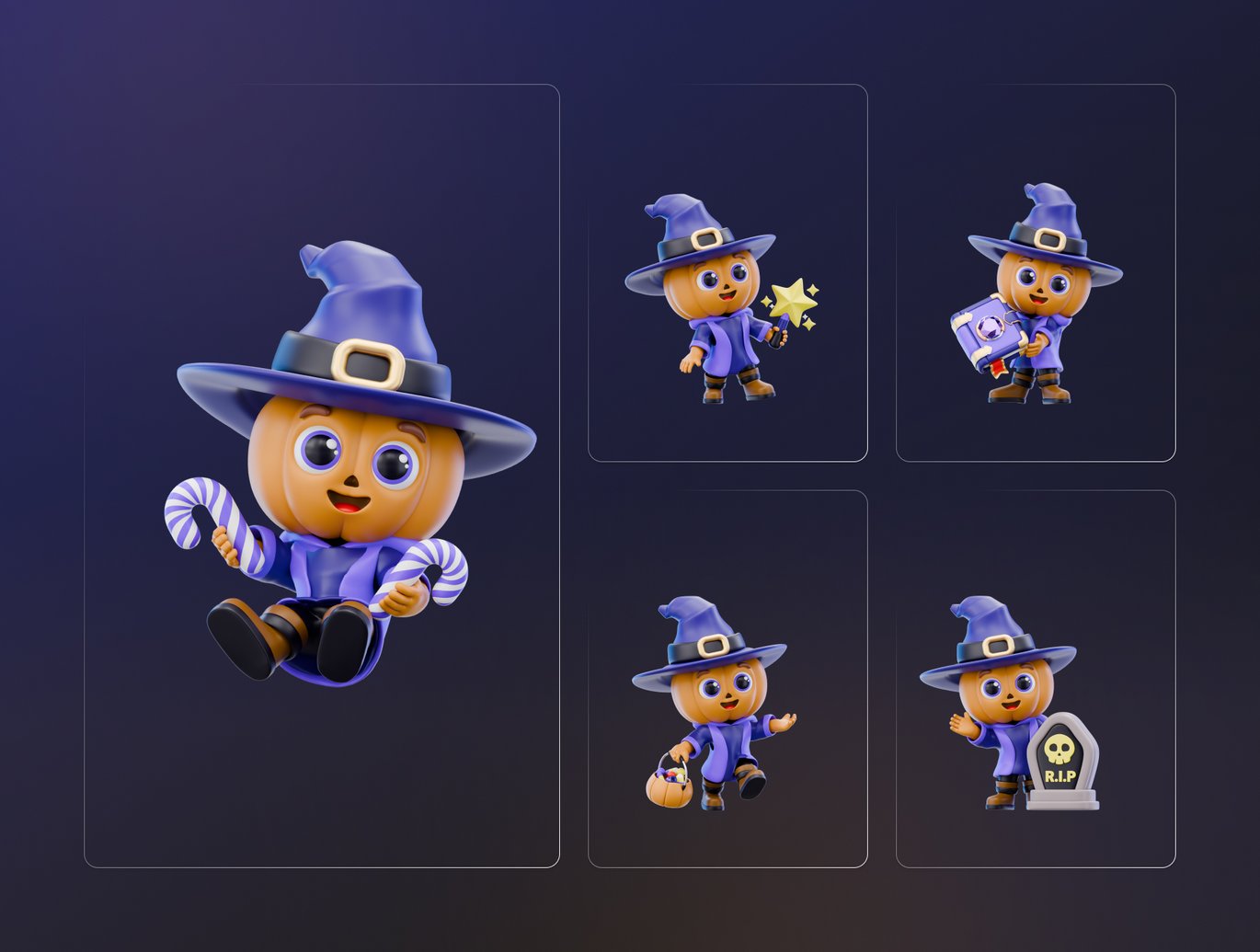 万圣节角色3D插画素材包V4 Halloween Character 3D Illustration Pack V4插图1 万圣节角色3D插画素材包V4 Halloween Character 3D Illustration Pack V4