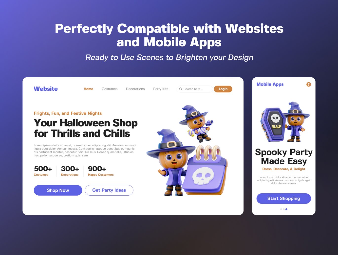 万圣节角色3D插画素材包 Halloween Character 3D Illustration Pack插图3 万圣节角色3D插画素材包 Halloween Character 3D Illustration Pack