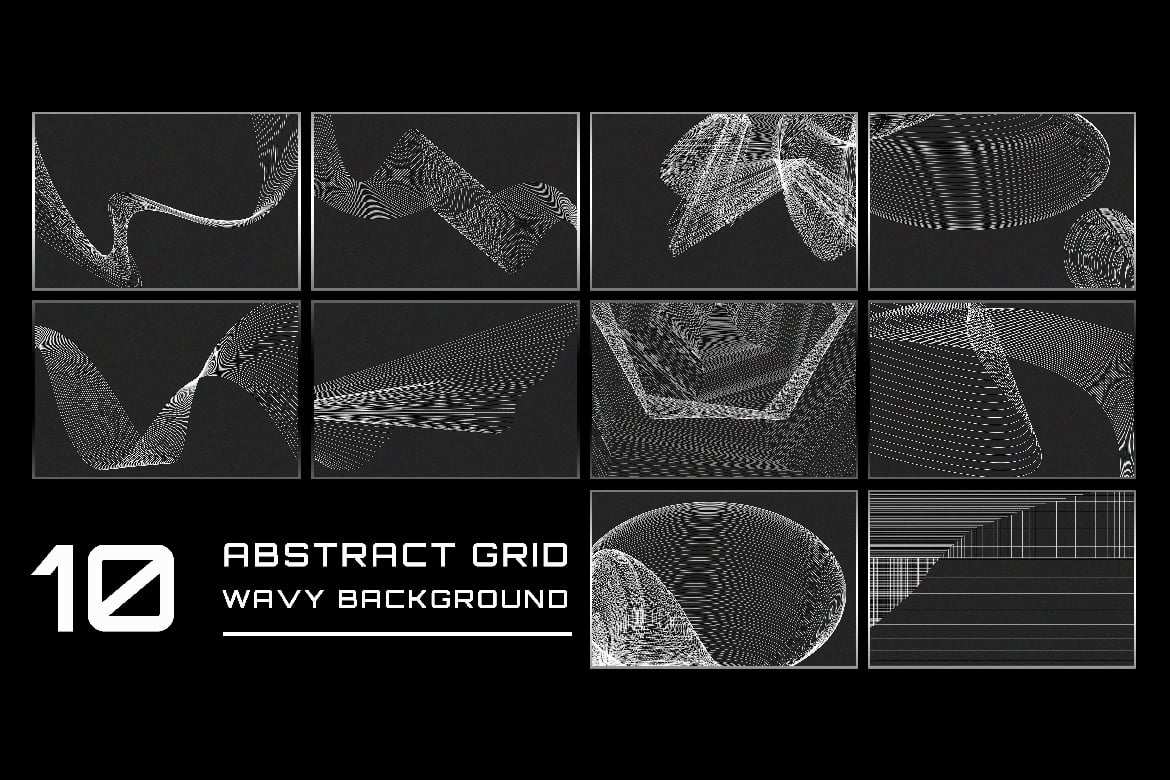 抽象网格波浪背景系列 Abstract Grid Wavy Backgrounds插图1 抽象网格波浪背景系列 Abstract Grid Wavy Backgrounds