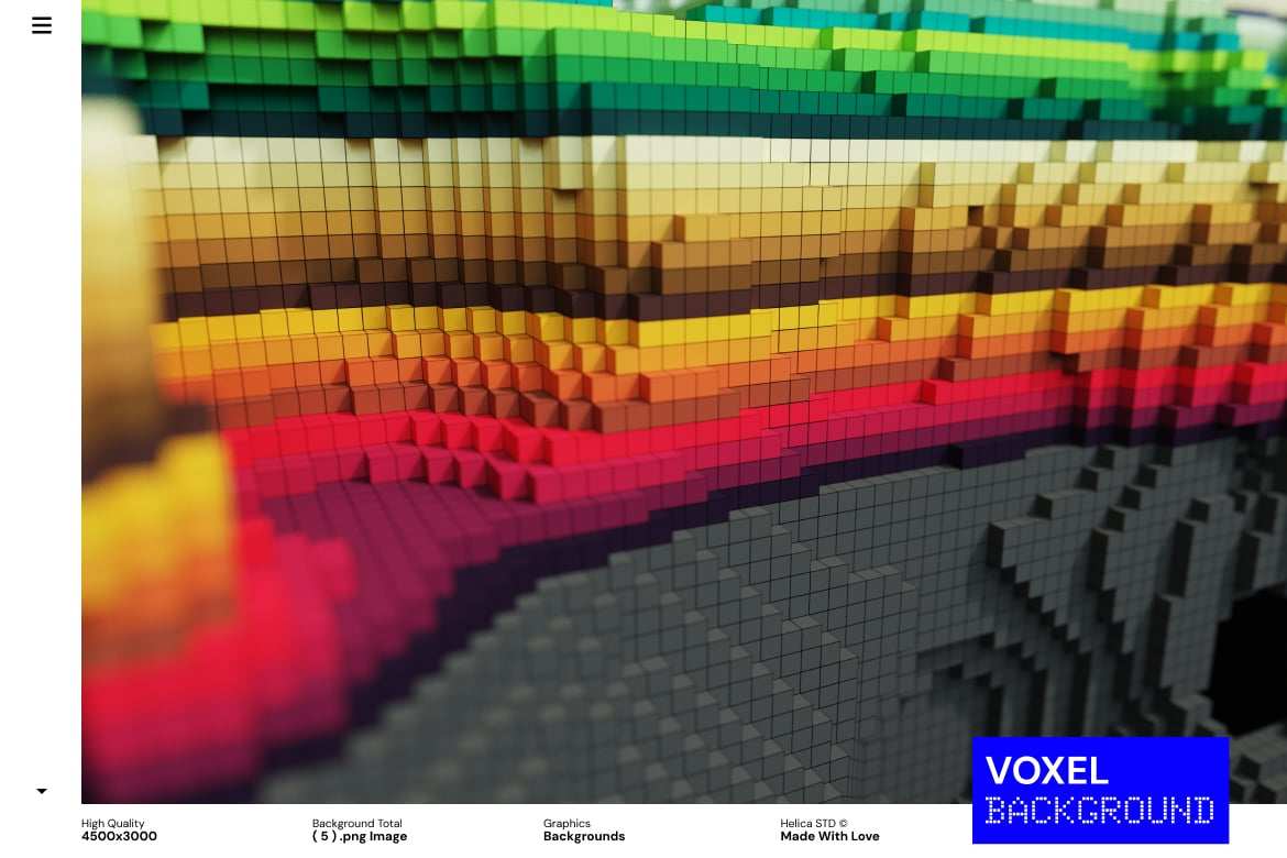 彩色3D立体像素几何图形背景 3D Blocks Voxel Colorful Geometric插图2 彩色3D立体像素几何图形背景 3D Blocks Voxel Colorful Geometric