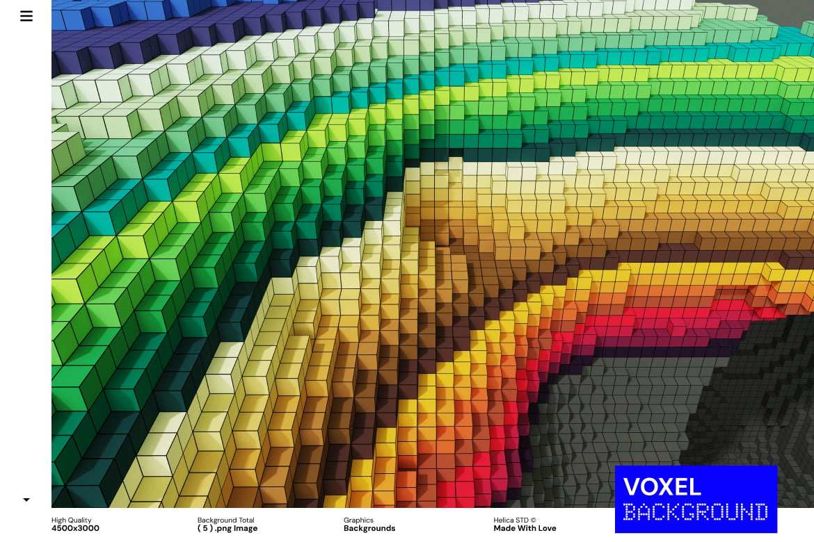 彩色3D立体像素几何图形背景 3D Blocks Voxel Colorful Geometric插图3 彩色3D立体像素几何图形背景 3D Blocks Voxel Colorful Geometric