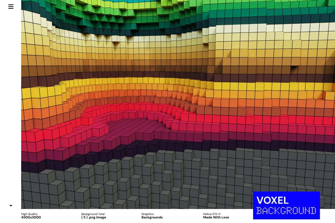 彩色3D立体像素几何图形背景 3D Blocks Voxel Colorful Geometric插图1 彩色3D立体像素几何图形背景 3D Blocks Voxel Colorful Geometric