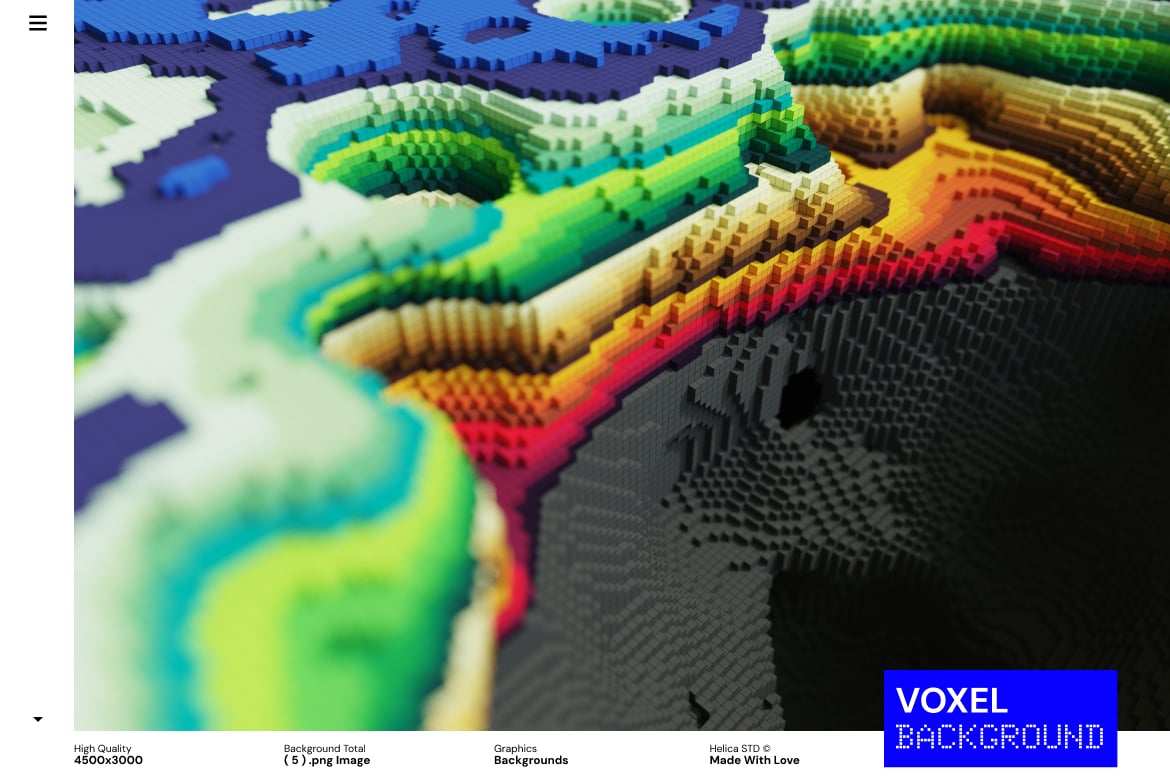 彩色3D立体像素几何图形背景 3D Blocks Voxel Colorful Geometric插图4 彩色3D立体像素几何图形背景 3D Blocks Voxel Colorful Geometric