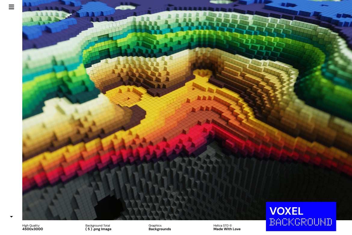 彩色3D立体像素几何图形背景 3D Blocks Voxel Colorful Geometric插图5 彩色3D立体像素几何图形背景 3D Blocks Voxel Colorful Geometric