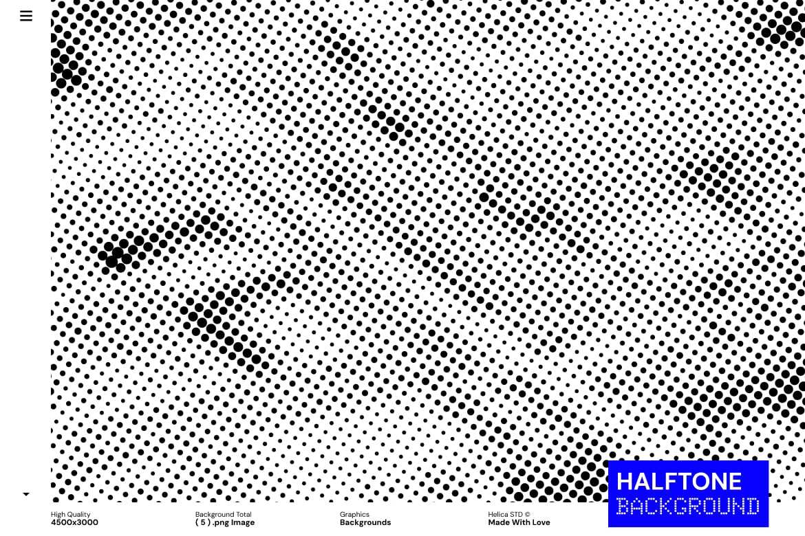 单色半调网点背景素材 第三卷 Monochrome Halftone Dot插图5 单色半调网点背景素材 第三卷 Monochrome Halftone Dot