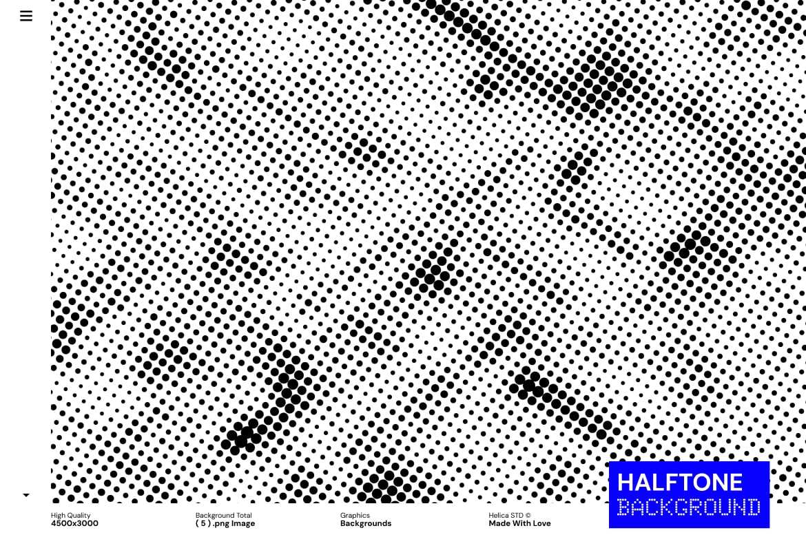 单色半调网点背景素材 第三卷 Monochrome Halftone Dot插图3 单色半调网点背景素材 第三卷 Monochrome Halftone Dot