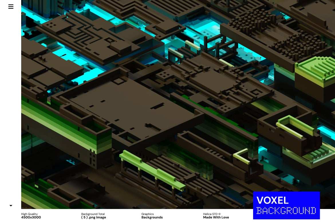 暗黑风格3D像素块环境背景 3D Blocks Voxel Dark Ambient Backgrounds ft. block插图4 暗黑风格3D像素块环境背景 3D Blocks Voxel Dark Ambient Backgrounds ft. block