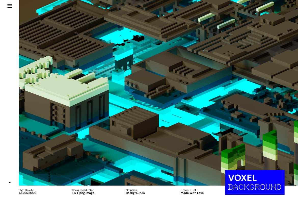 暗黑风格3D像素块环境背景 3D Blocks Voxel Dark Ambient Backgrounds ft. block插图3 暗黑风格3D像素块环境背景 3D Blocks Voxel Dark Ambient Backgrounds ft. block