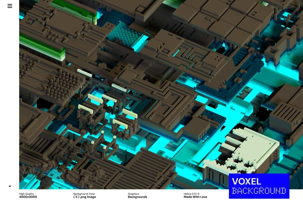 暗黑风格3D像素块环境背景 3D Blocks Voxel Dark Ambient Backgrounds ft. block插图2 暗黑风格3D像素块环境背景 3D Blocks Voxel Dark Ambient Backgrounds ft. block