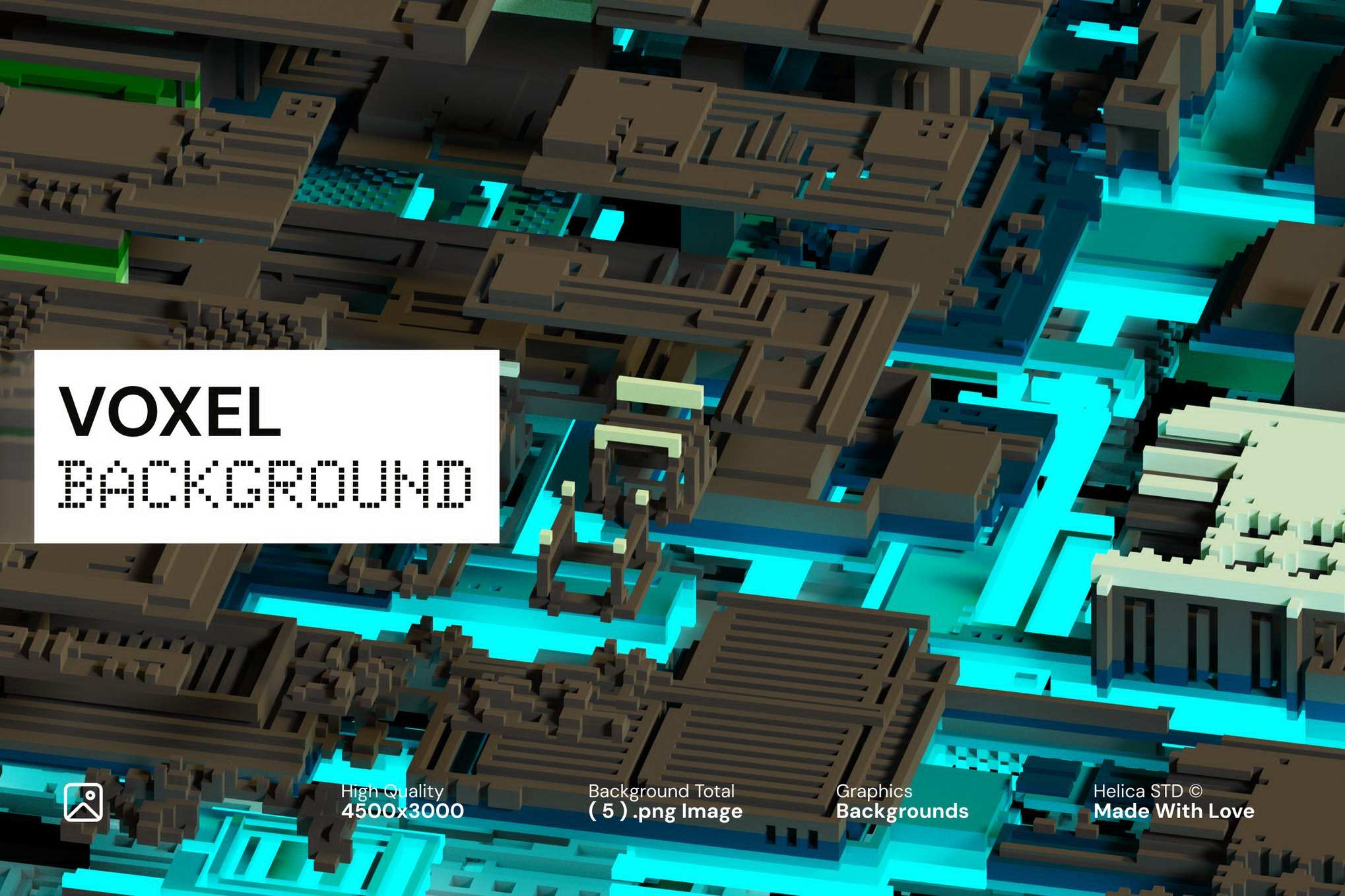 暗黑风格3D像素块环境背景 3D Blocks Voxel Dark Ambient Backgrounds ft. block插图 暗黑风格3D像素块环境背景 3D Blocks Voxel Dark Ambient Backgrounds ft. block