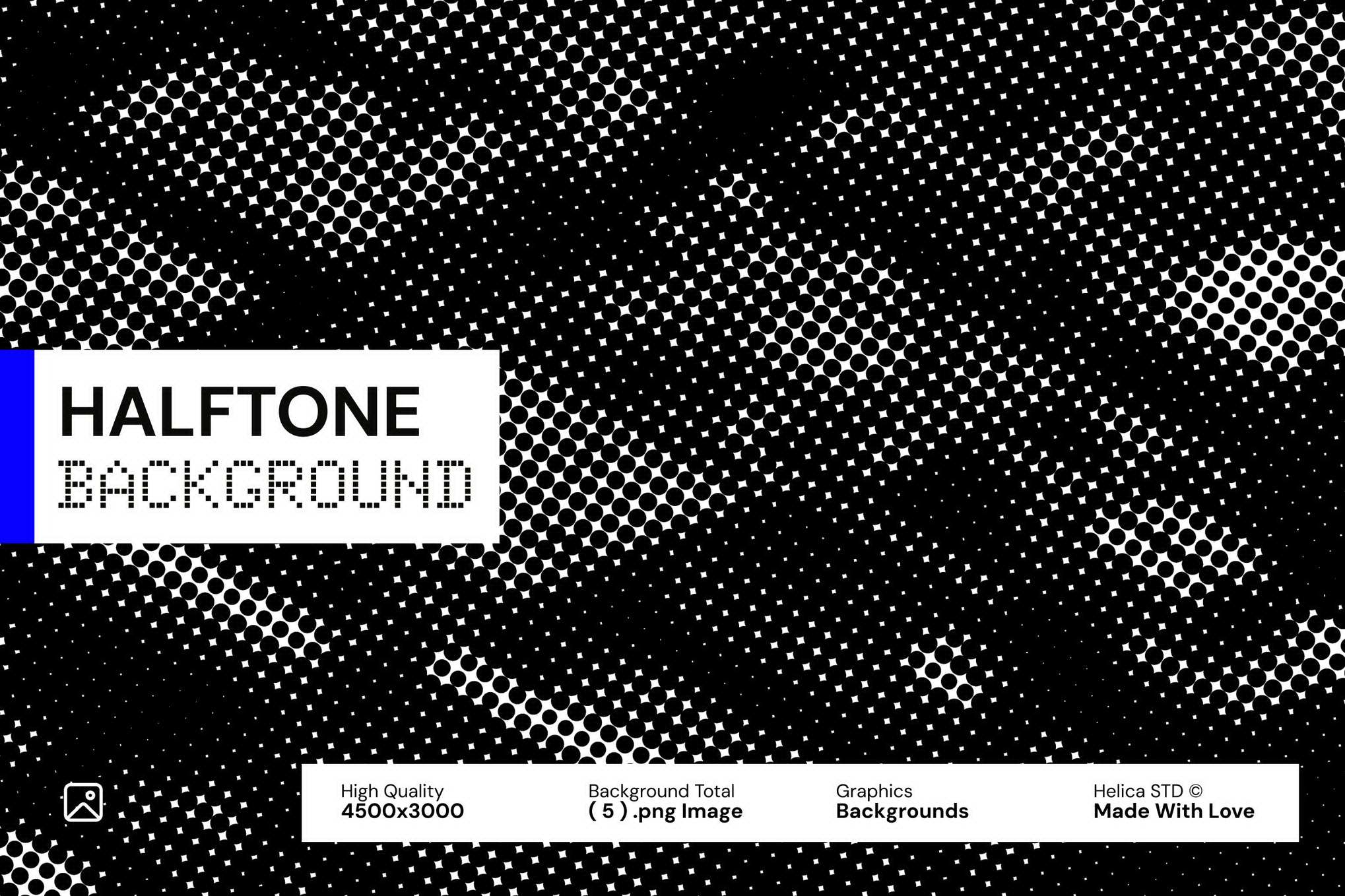 单色半调网点背景素材 第二卷 Monochrome Halftone Dot插图 单色半调网点背景素材 第二卷 Monochrome Halftone Dot