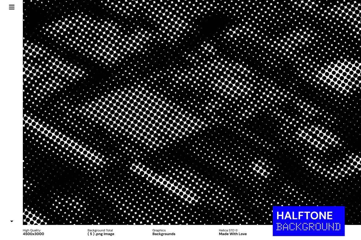 单色半调网点背景素材 第二卷 Monochrome Halftone Dot插图5 单色半调网点背景素材 第二卷 Monochrome Halftone Dot