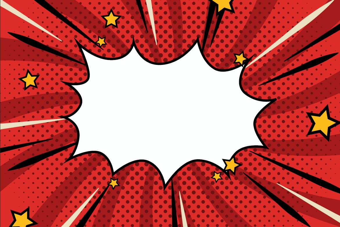 复古漫画爆炸效果背景 Retro Comic Blasts_ Backgrounds ft