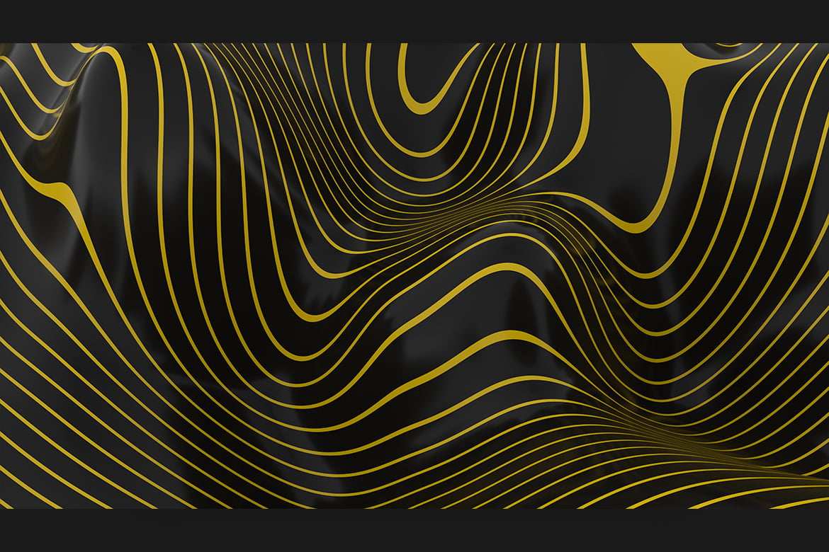 液态光泽条纹黄黑3D背景 Liquid Glossy Striped Yellow-Black 3D Backgrounds插图3 液态光泽条纹黄黑3D背景 Liquid Glossy Striped Yellow-Black 3D Backgrounds