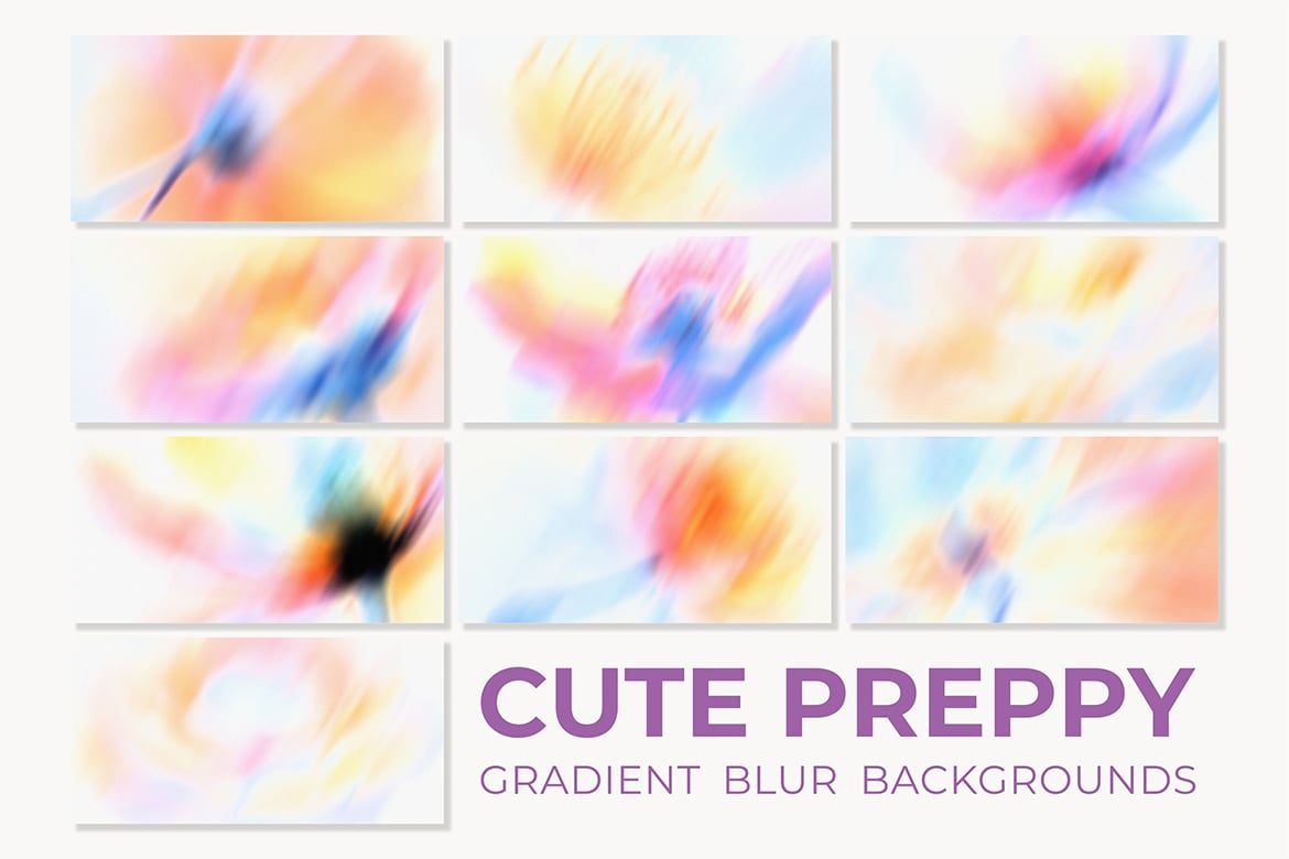 20款可爱预科风渐变模糊背景 20 Cute Preppy Gradient Blur Backgrounds插图2 20款可爱预科风渐变模糊背景 20 Cute Preppy Gradient Blur Backgrounds