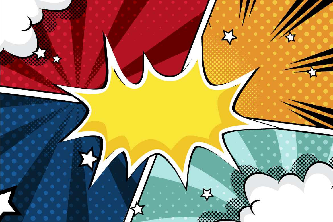 动态漫画格背景素材 Dynamic Comic Frame & Bubble Panel插图3 动态漫画格背景素材 Dynamic Comic Frame & Bubble Panel