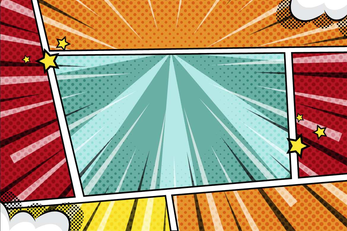 动态漫画格背景素材 Dynamic Comic Frame & Bubble Panel插图4 动态漫画格背景素材 Dynamic Comic Frame & Bubble Panel