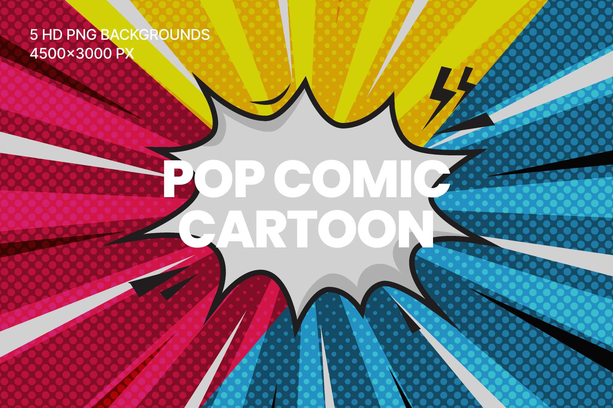 波普漫画卡通背景 Pop Art Comic Background插图 波普漫画卡通背景 Pop Art Comic Background