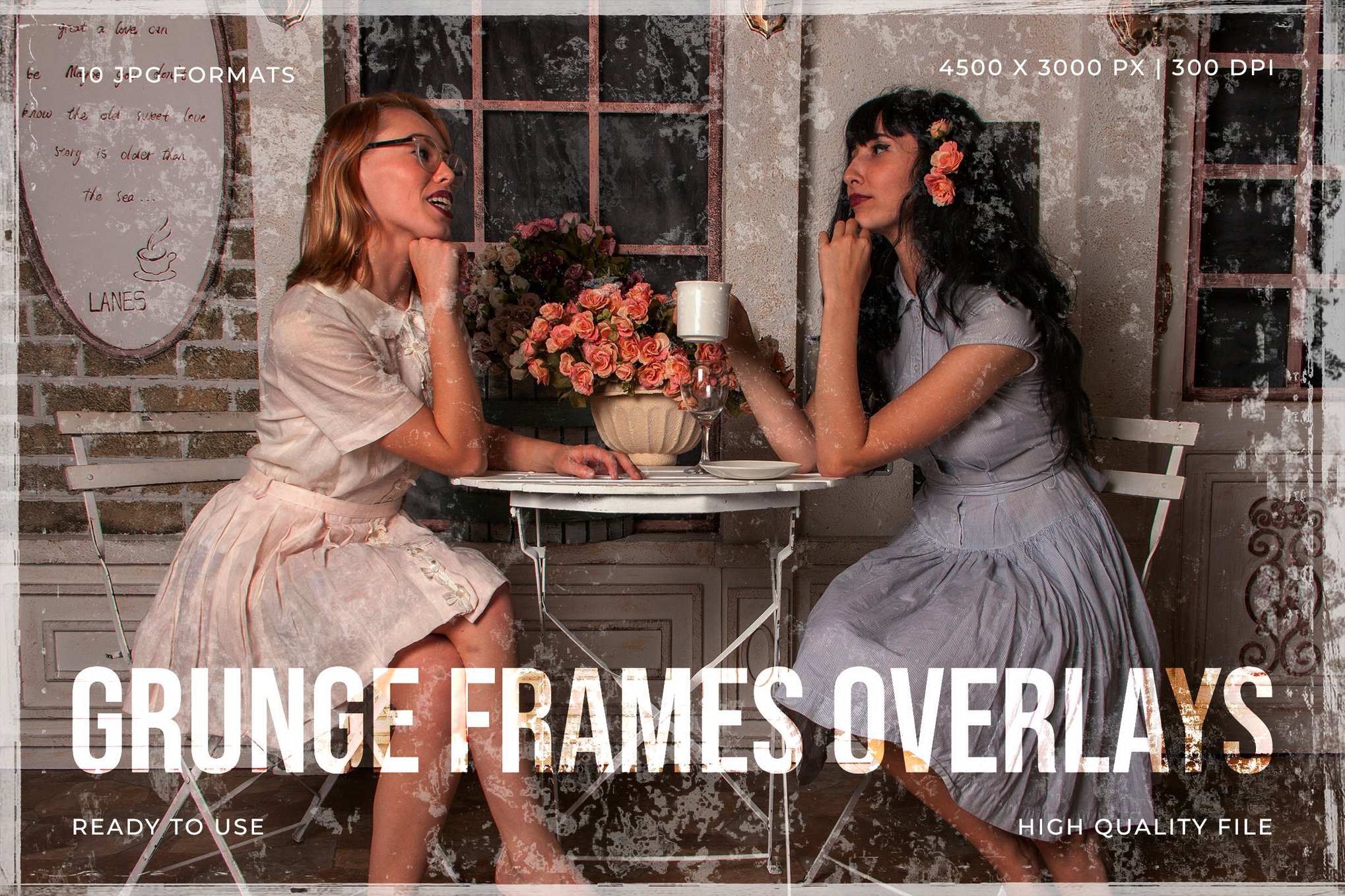 12款 grunge 相框叠层素材 Grunge Frame Overlays插图 12款 grunge 相框叠层素材 Grunge Frame Overlays