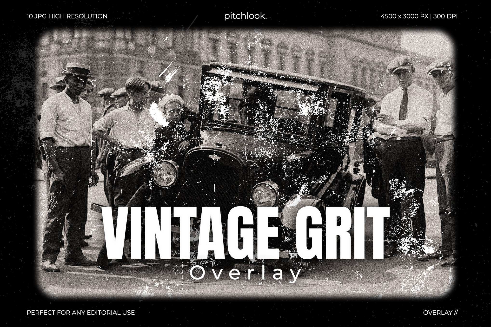 复古颗粒感叠层纹理 Vintage Grit Overlay插图 复古颗粒感叠层纹理 Vintage Grit Overlay