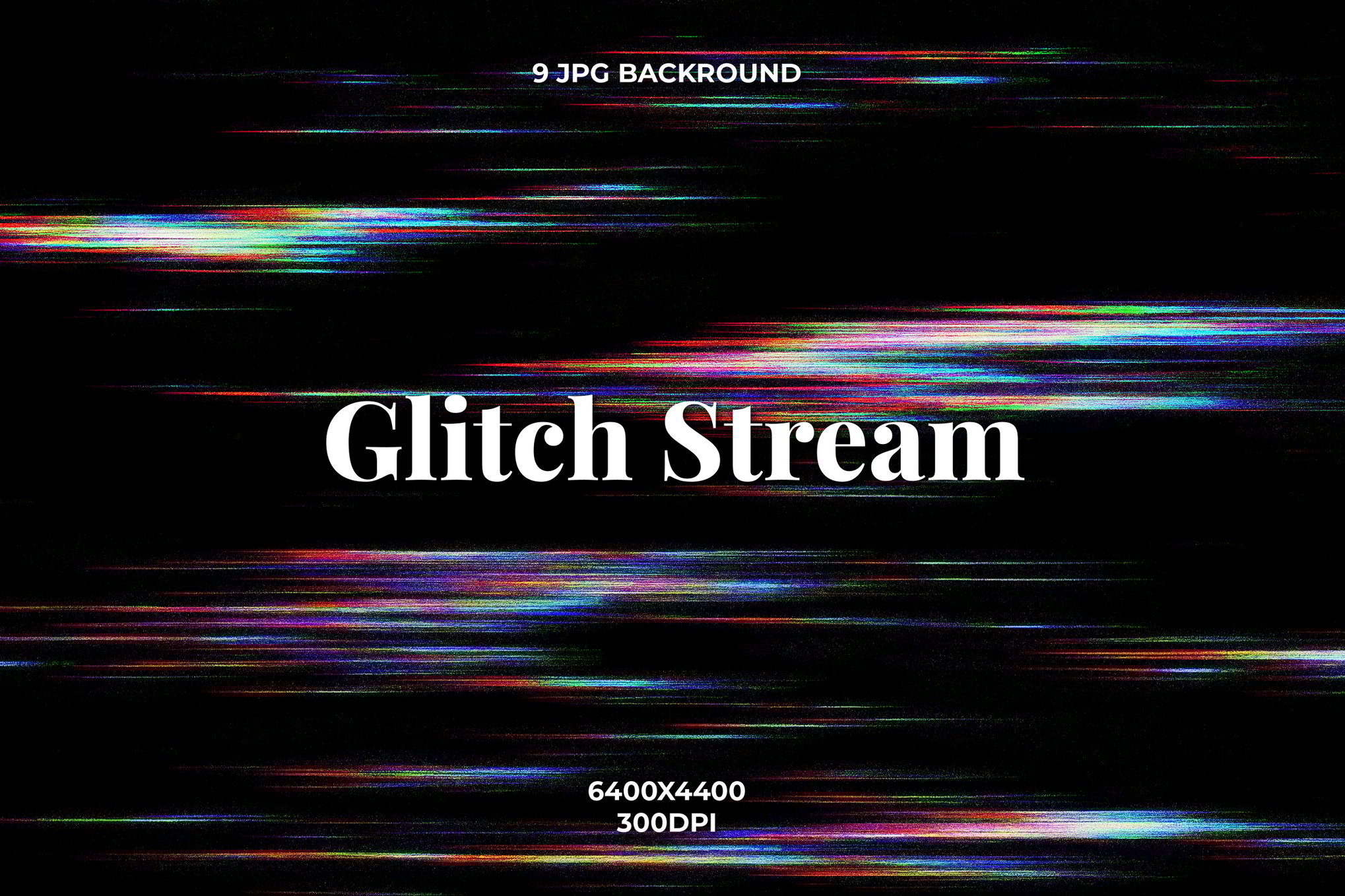 故障流光叠层背景素材包 Glitch Stream Overlay插图 故障流光叠层背景素材包 Glitch Stream Overlay