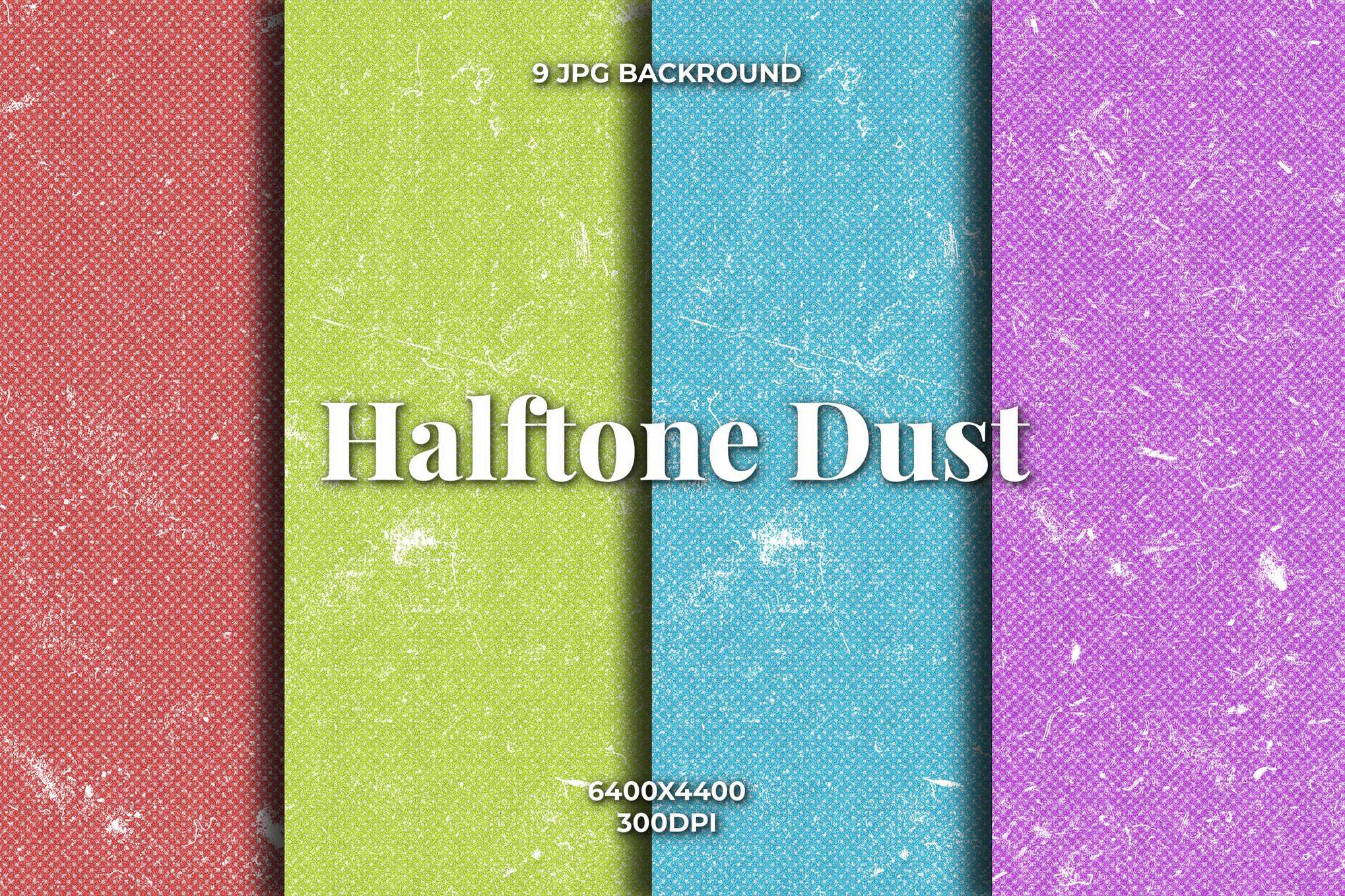 复古波普艺术颗粒感半色调纹理背景 Retro Pop Art Grain & Halftone Pack插图 复古波普艺术颗粒感半色调纹理背景 Retro Pop Art Grain & Halftone Pack