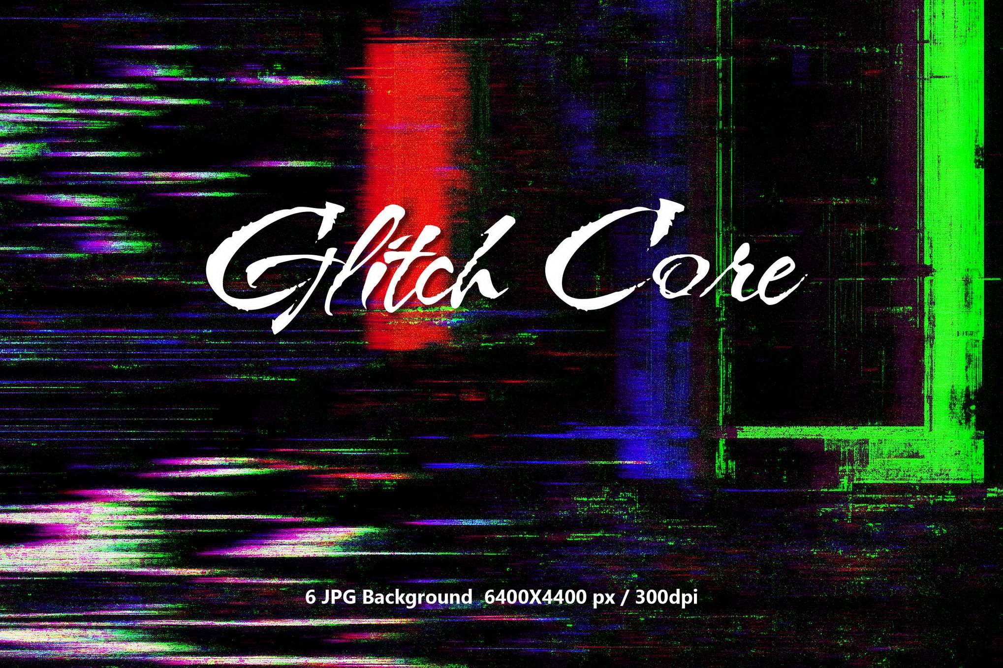 故障核心抽象叠层背景 Glitch Core Overlay Background