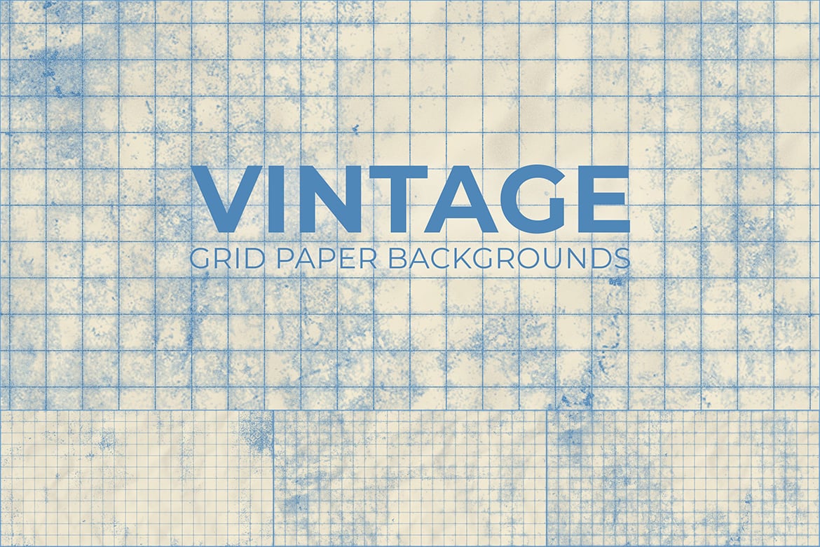 10款复古网格纸质背景 10 Vintage Grid Papers插图1 10款复古网格纸质背景 10 Vintage Grid Papers