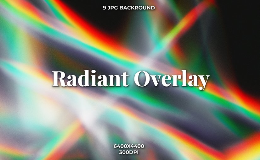 9款炫彩流光渐变叠层背景 Vibrant Light Streaks Overlay