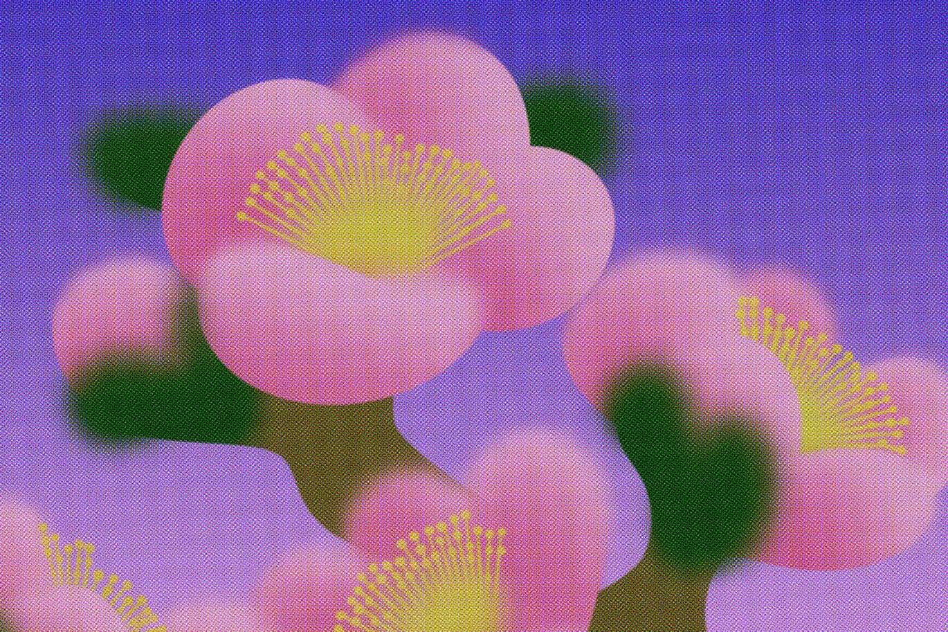 15款梦幻半色调花卉背景 Dreamy Halftone Floral Background插图1 15款梦幻半色调花卉背景 Dreamy Halftone Floral Background