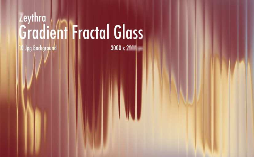 10款泽斯拉渐变分形玻璃背景 Zeythra Gradient Fractal Glass Background