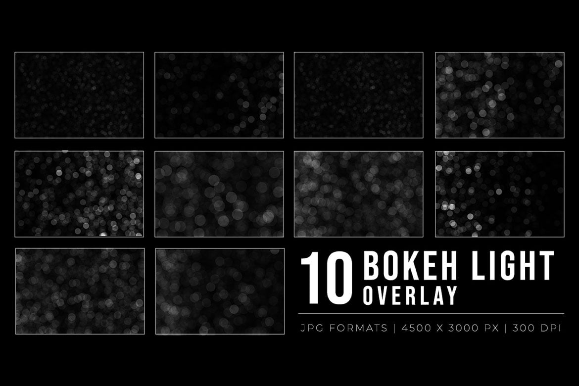 %title插图%num 10款光斑散景叠加图层素材 Bokeh Light Overlay