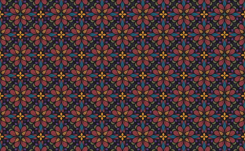 花卉装饰无缝图案 Flowers Decorative Seamless Pattern