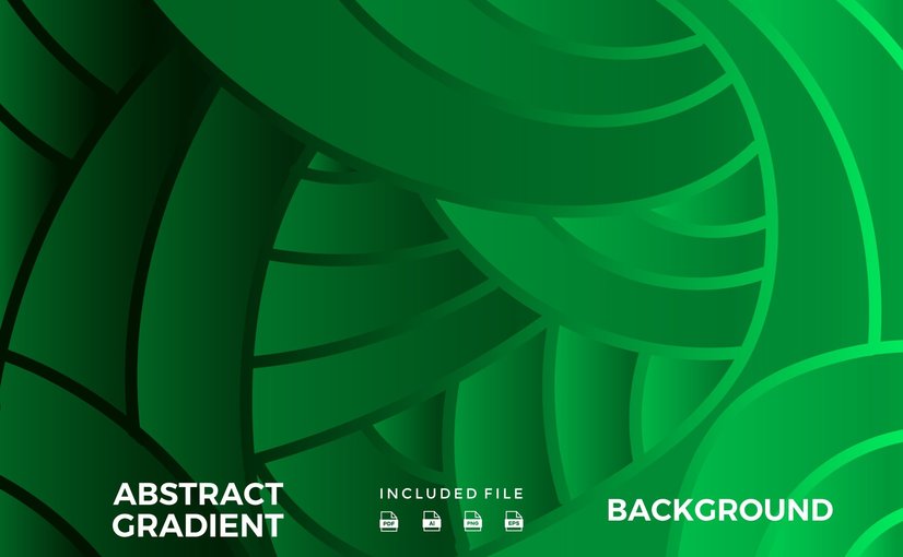 绿色渐变抽象现代背景 Green Gradient Abstract Modern Background
