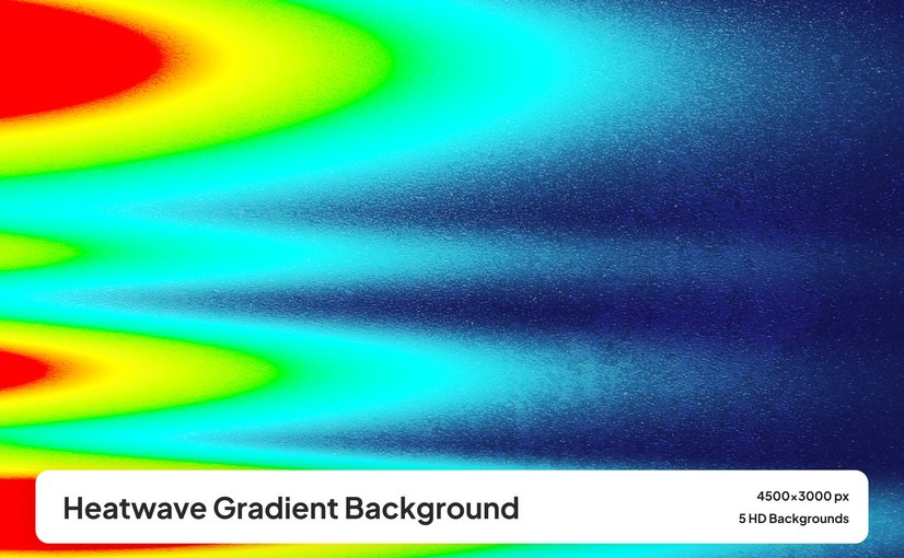 5款热浪渐变背景素材 Heatwave Gradient Background