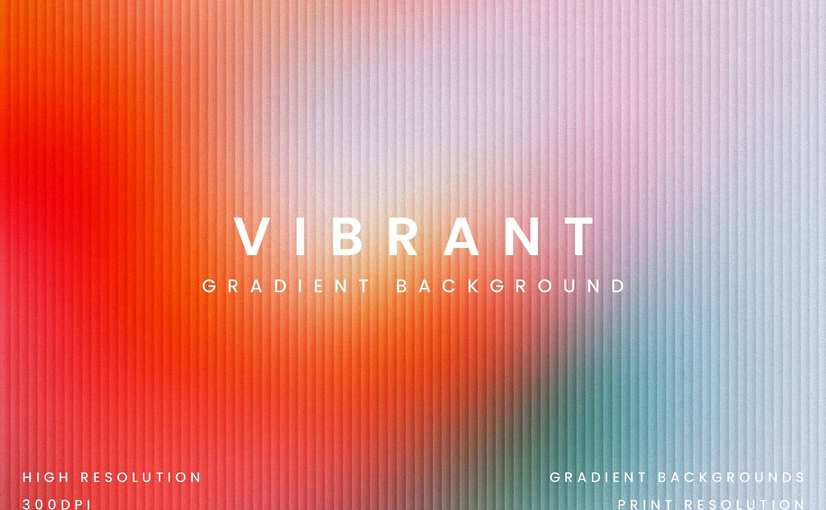 15款现代抽象风格渐变背景素材 Vibrant Gradient Background