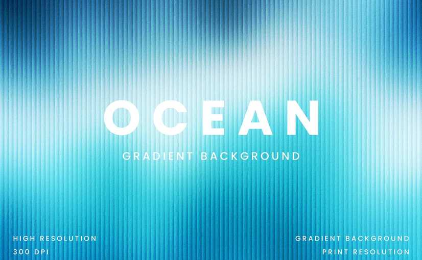 15款海洋玻璃效果背景 Ocean Glass Background