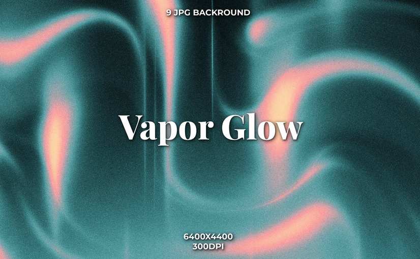 9款梦幻发光抽象霓虹纹理背景  Vapor Glow Abstract Neon Textures Backgrounds